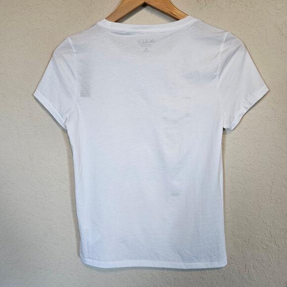 J Crew 100% Peruvian Pima Cotton Crew Neck T-shirt Slim Fit Women's Size XS - Picture 2 of 9